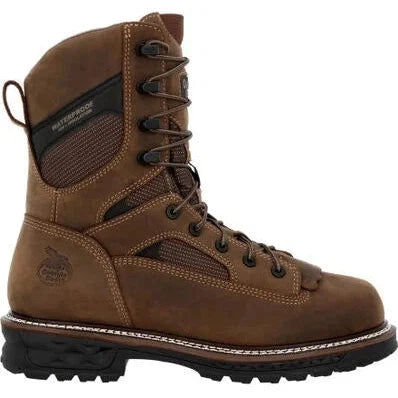 Georgia Men's Logger LTX 9" Comp Toe WP 400G Work Boot -Brown- GB00681  - Overlook Boots