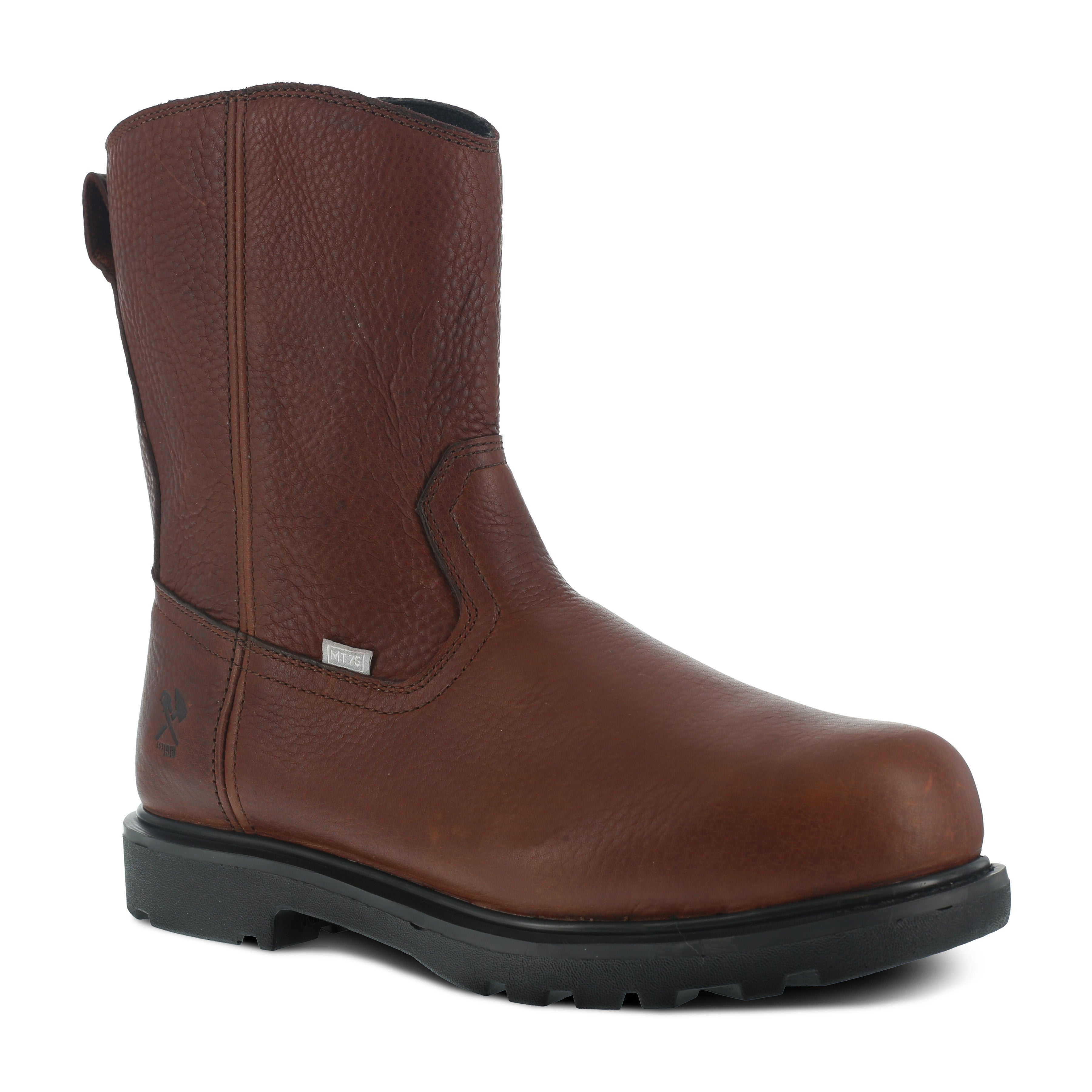 Iron Age Men's Hauler 10" Comp Toe Met Guard Wellington Work Boot - Brown - IA0195 6 / Medium / Brown - Overlook Boots