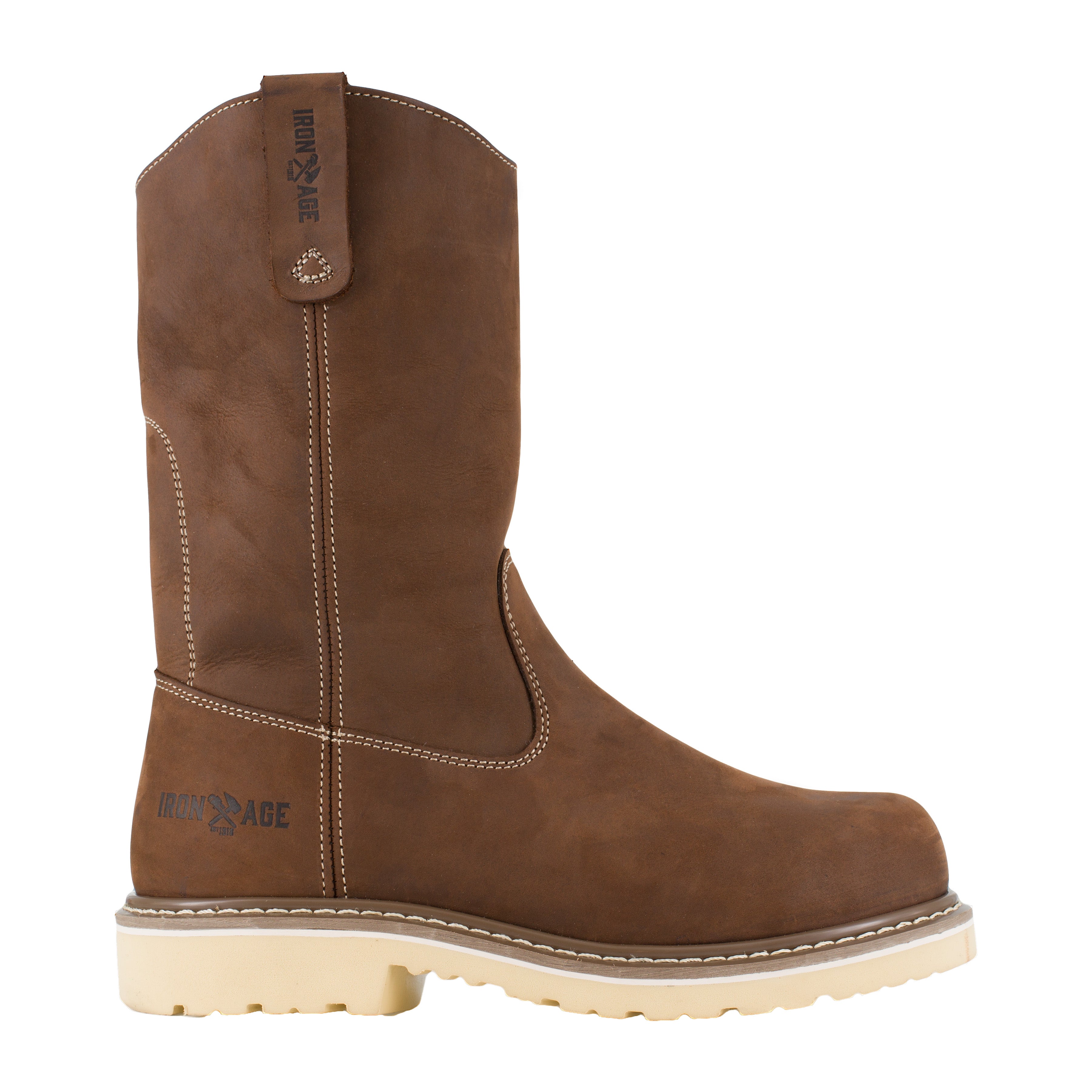 Iron Age Men's Solidifier 11" Comp Toe Wellington Work Boot - Brown - IA5090 - Overlook Boots