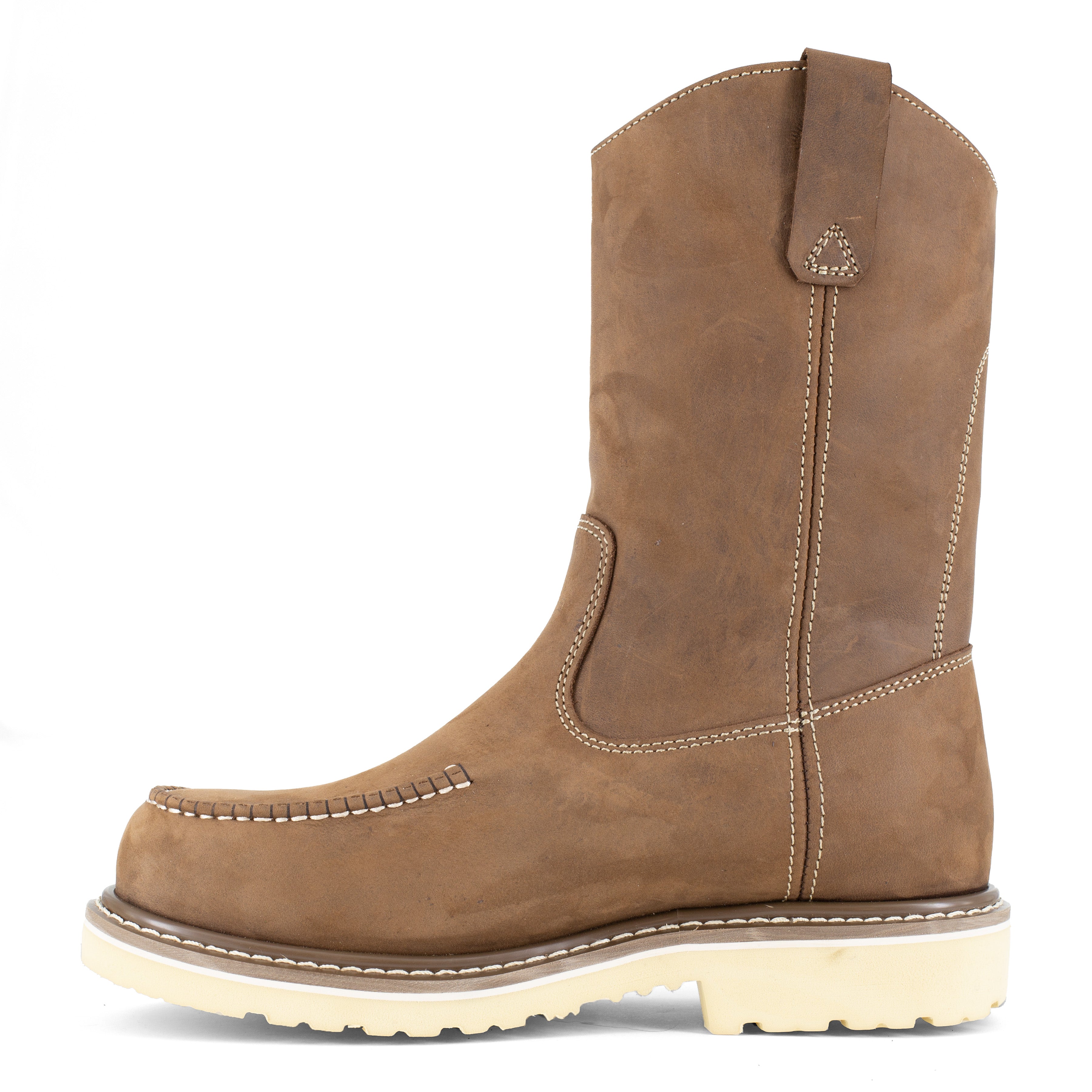 Iron Age Men's Solidifier 11" Moc Toe Waterproof Wellington Work Boot - Brown - IA5093 - Overlook Boots