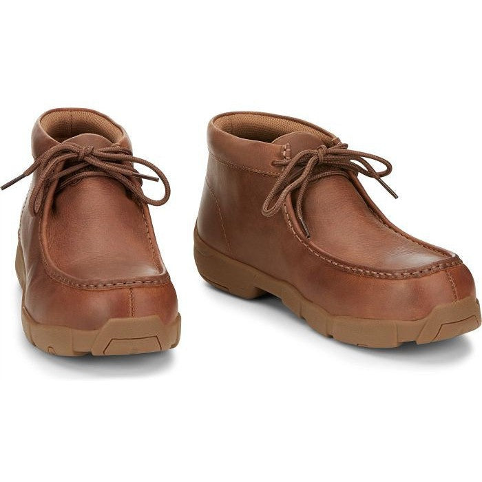 Justin Men's Cappie 4" Alloy Toe Work Shoe -Brown- SE242  - Overlook Boots