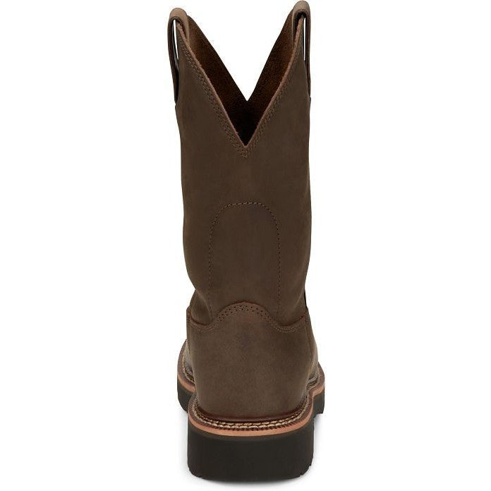 Justin Men's Carbide 11" Western Work Boot -Brown- OW4440  - Overlook Boots