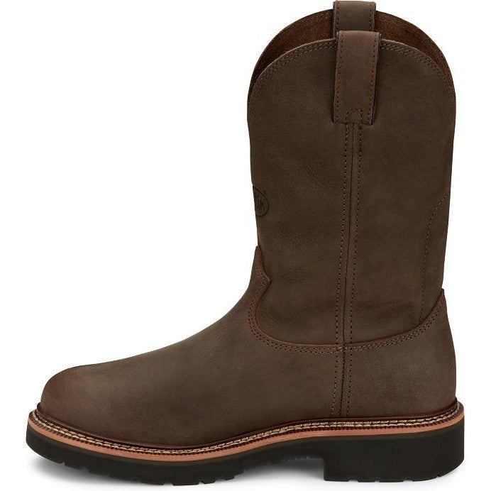 Justin Men's Carbide 11" Western Work Boot -Brown- OW4440  - Overlook Boots