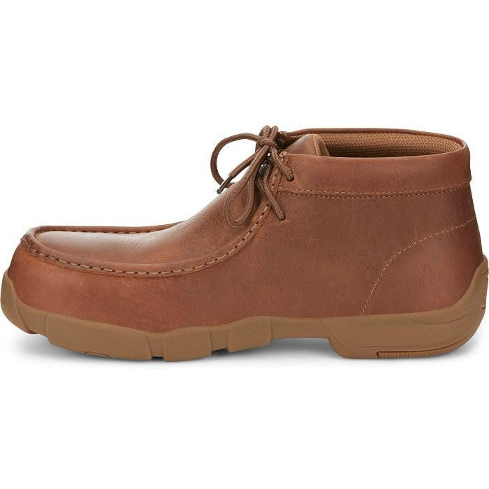 Justin Men's Cappie 4" Alloy Toe Work Shoe -Brown- SE242  - Overlook Boots