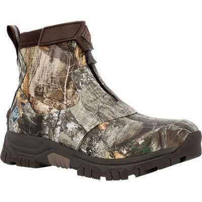 Muck Men's Realtree Edge WP Apex Mid Zip Ankle Boot -Realtree- MAXZMEG  - Overlook Boots