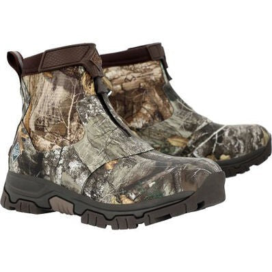 Muck Men's Realtree Edge WP Apex Mid Zip Ankle Boot -Realtree- MAXZMEG  - Overlook Boots