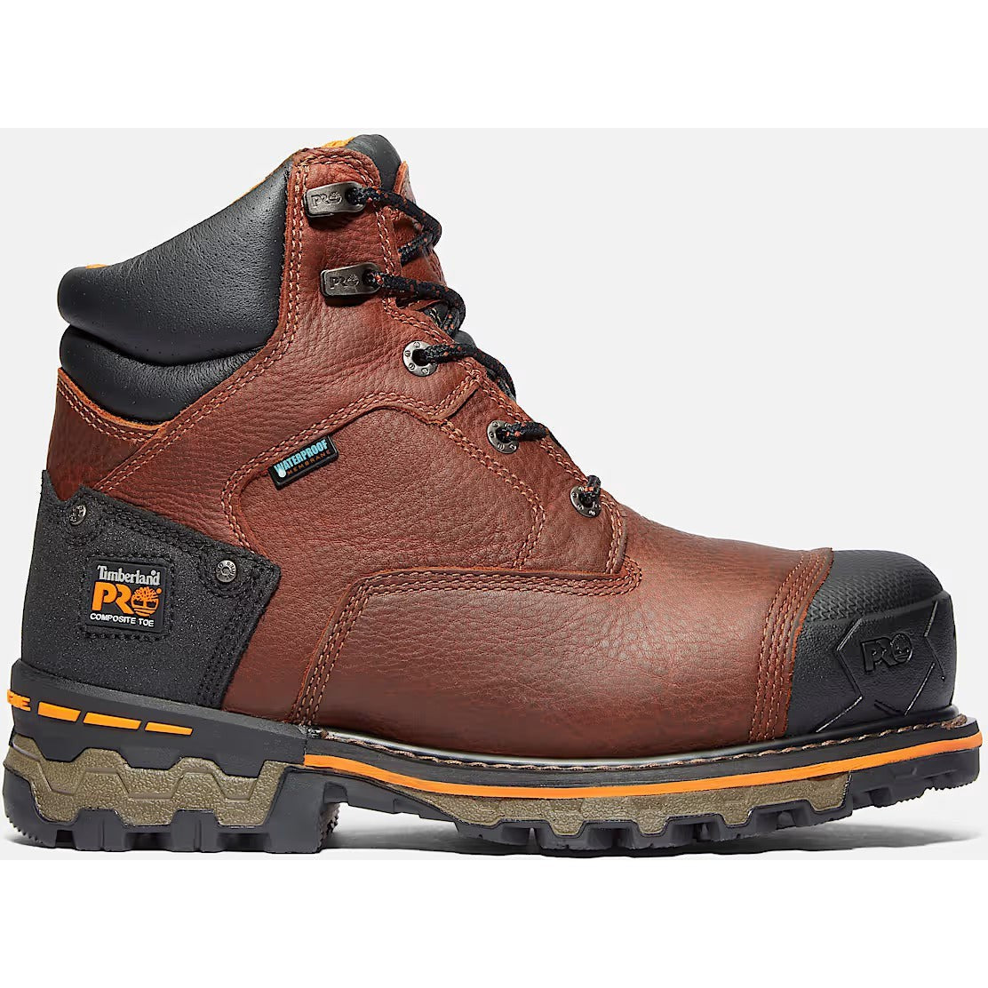 Timberland Pro Men's Boondock 6" Comp Toe WP Work Boot- Brown- TB192641214 7 / Medium / Brown - Overlook Boots