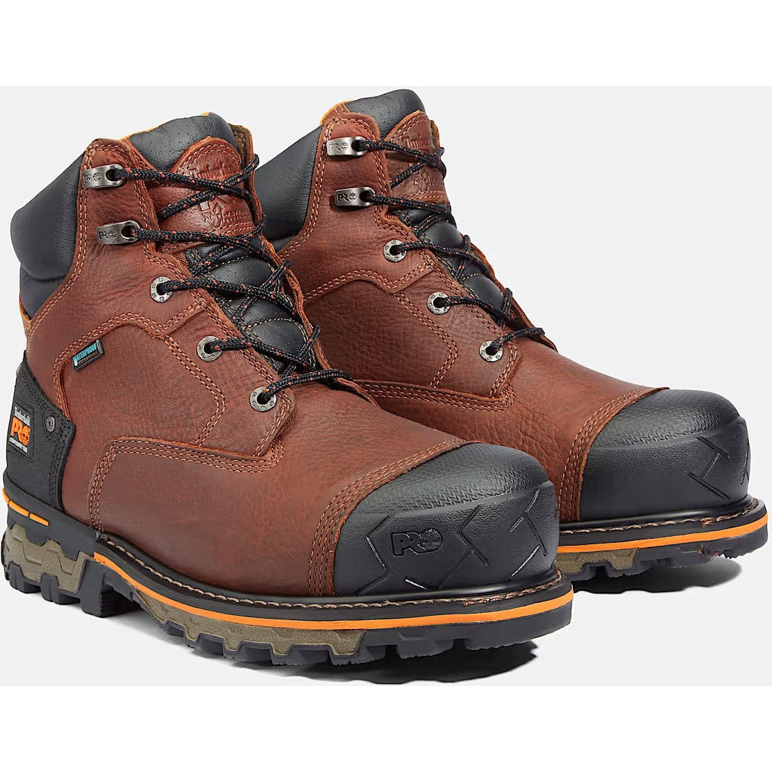 Timberland Pro Men's Boondock 6" Comp Toe WP Work Boot- Brown- TB192641214 - Overlook Boots