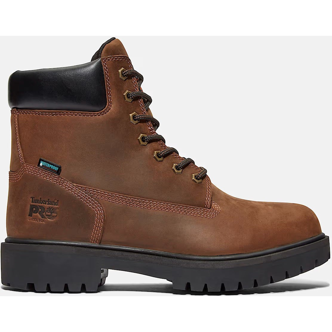 Timberland Pro Men's Direct Attach 6" Soft Toe WP Work Boot- Brown- TB138020242 7 / Medium / Brown - Overlook Boots