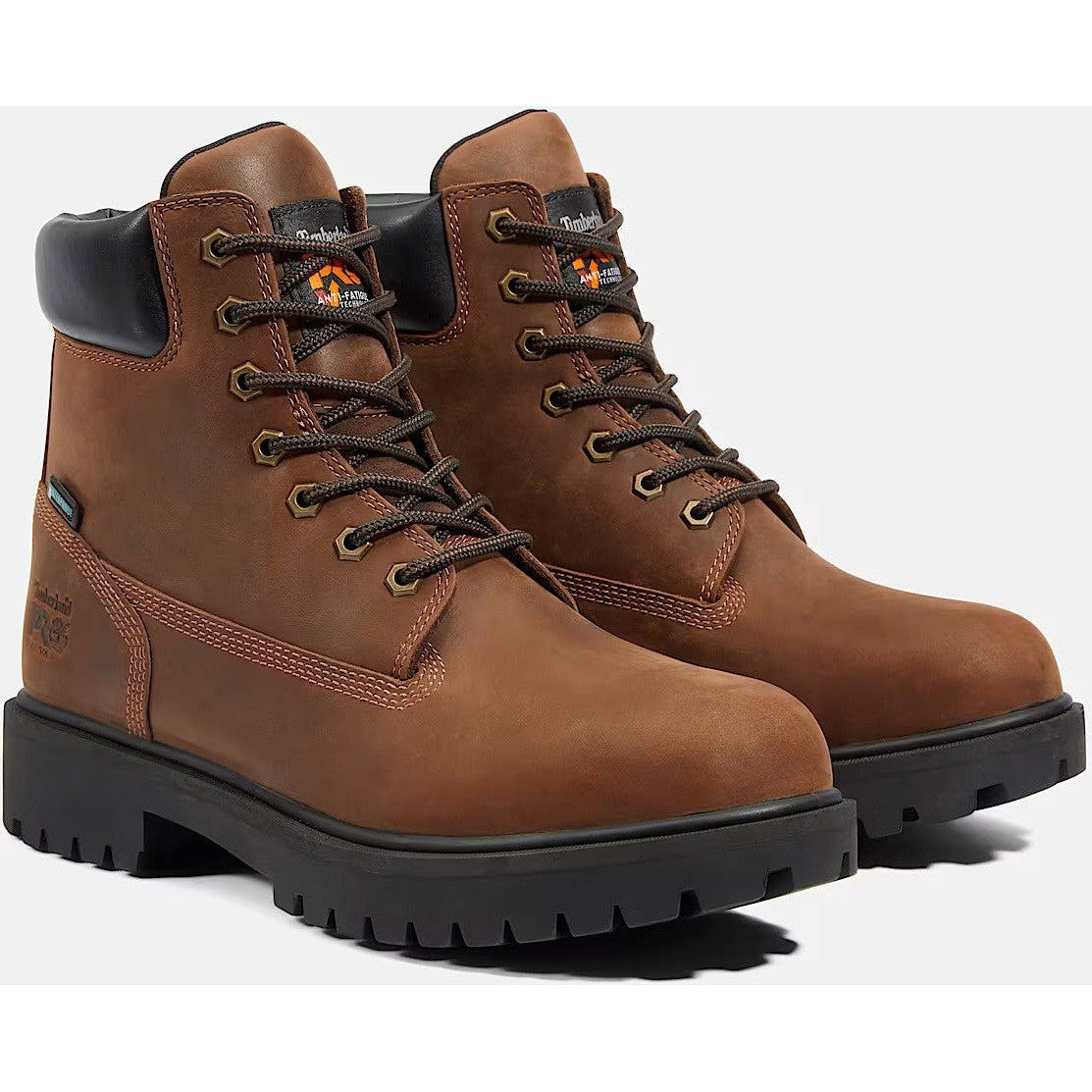 Timberland Pro Men's Direct Attach 6" Soft Toe WP Work Boot- Brown- TB138020242 - Overlook Boots