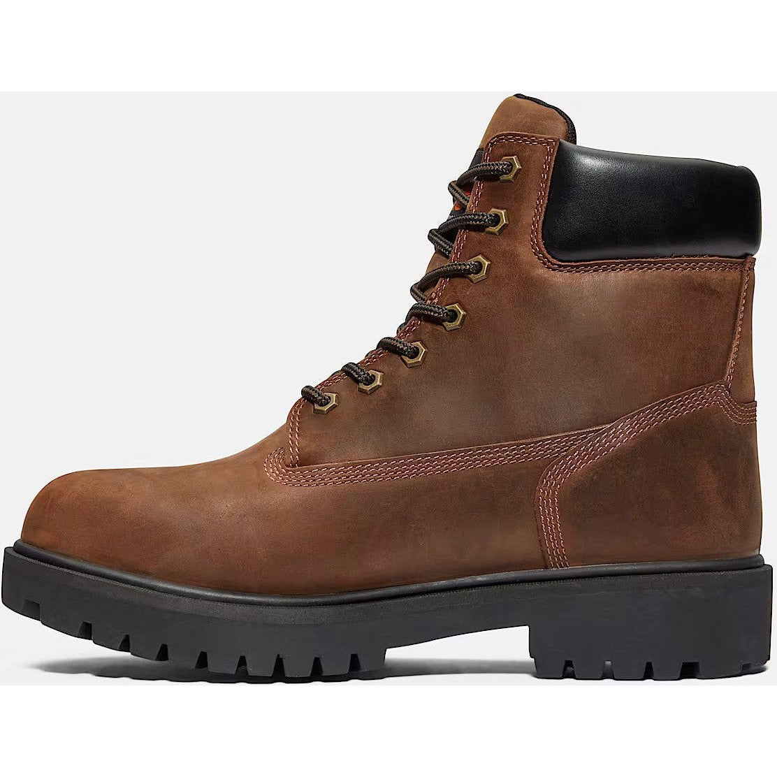 Timberland Pro Men's Direct Attach 6" Soft Toe WP Work Boot- Brown- TB138020242 - Overlook Boots