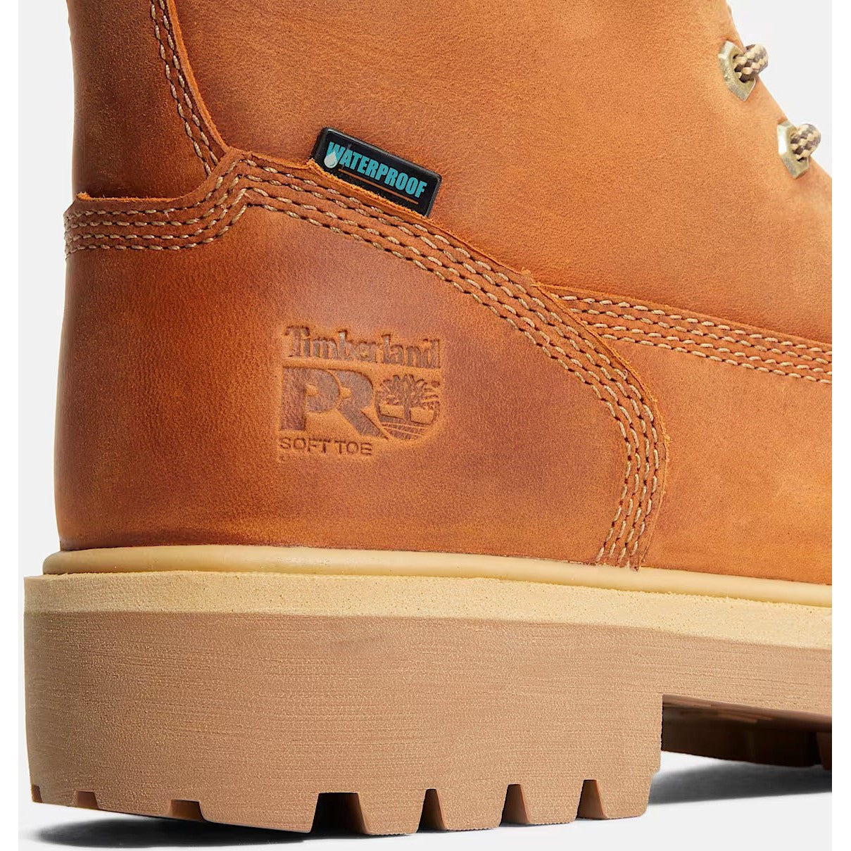 Timberland Pro Men's Direct Attach 6" Soft Toe WP Work Boot- Brown- TB1A262R214 - Overlook Boots