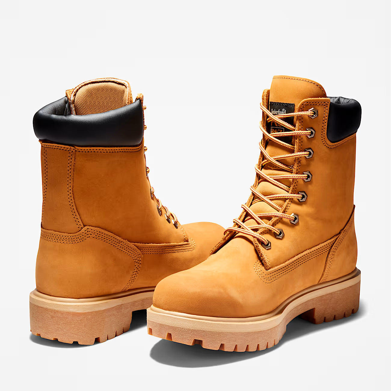 Timberland Pro Men's Direct Attach 8" Soft Toe WP Work Boot- Wheat- TB126011713 - Overlook Boots