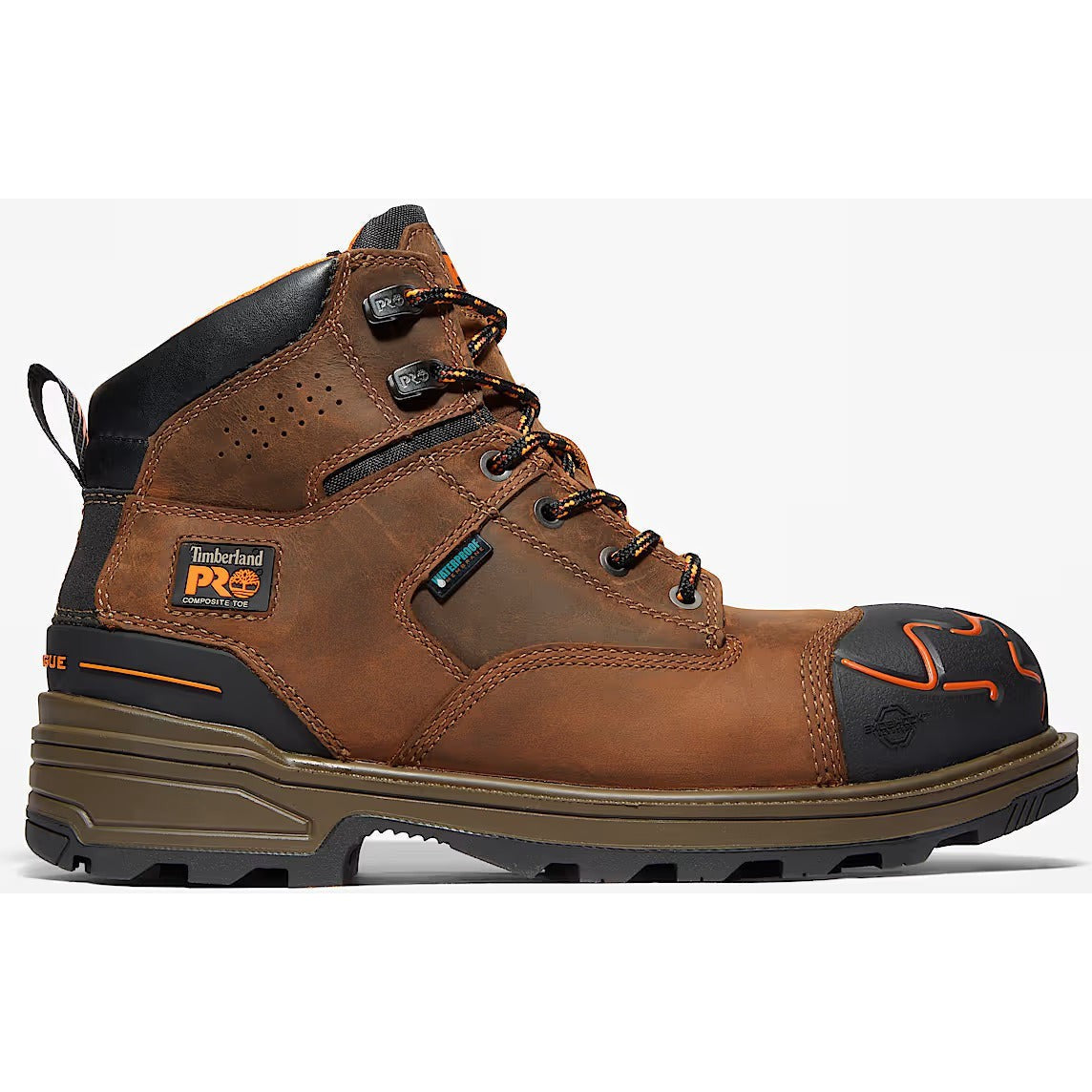 Timberland Pro Men's Magnitude 6" Comp Toe WP Work Boot- Brown- TB1A42ZY214 7 / Medium / Brown Mocha - Overlook Boots