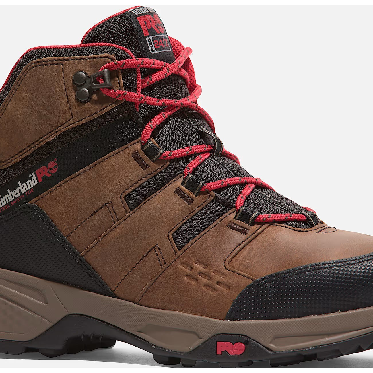 Timberland Pro Men's Switchback LT Steel Toe Hiker Work Boot- Brown- TB0A6183214 - Overlook Boots