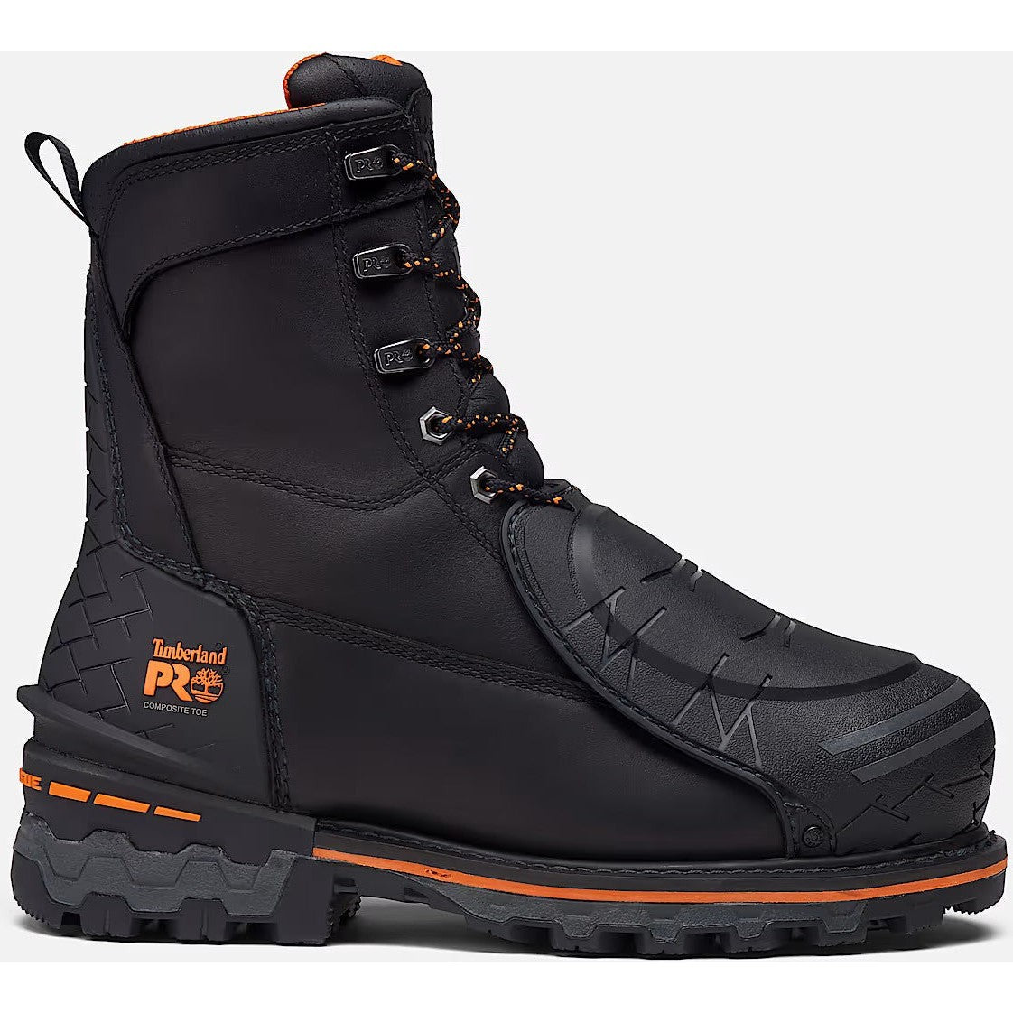 Timberland Pro Men's Boondock 8" Composite Toe Met Guard Work Boot -Black- TB0A66G7EDW 7 / Medium / Black - Overlook Boots