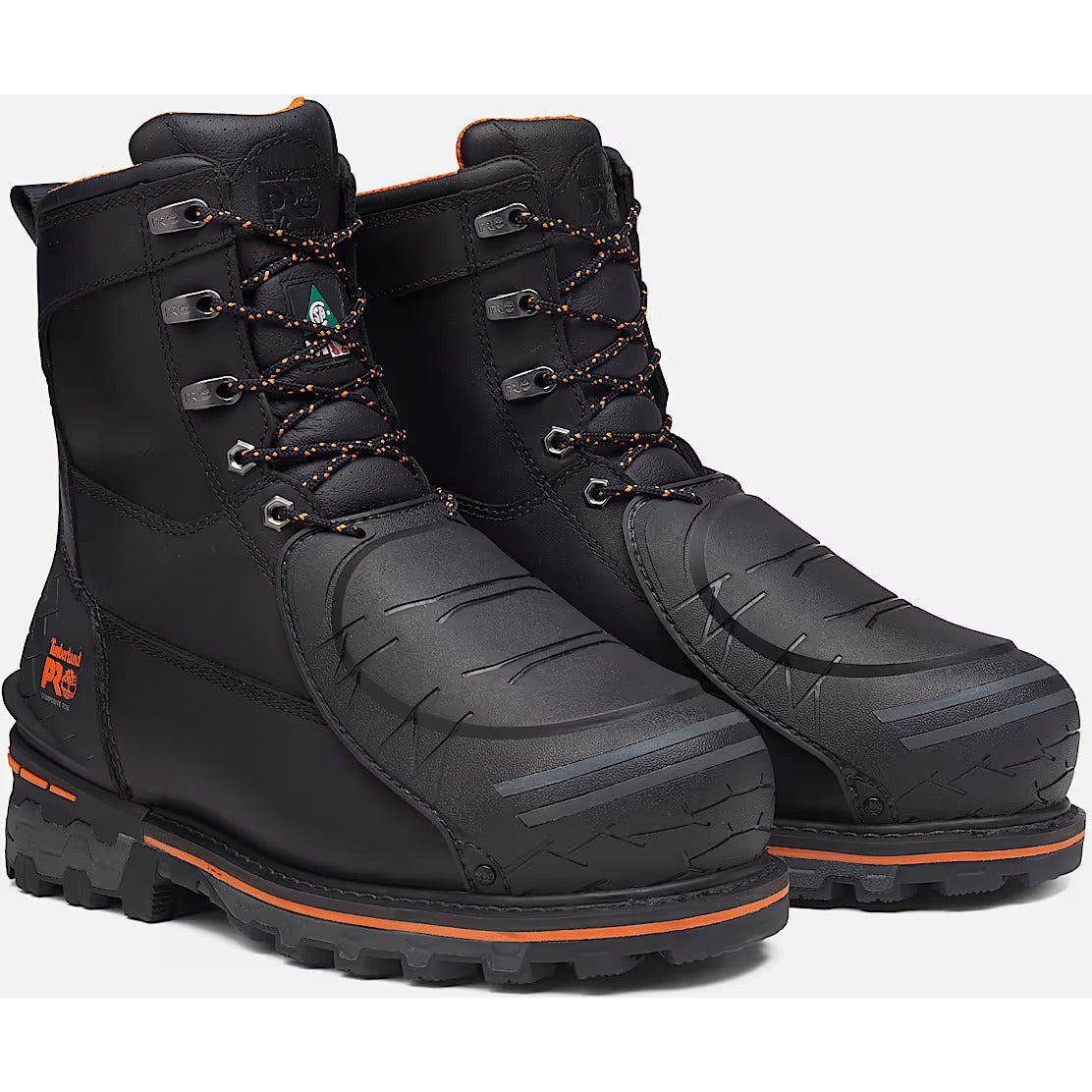 Timberland Pro Men's Boondock 8" Composite Toe Met Guard Work Boot -Black- TB0A66G7EDW - Overlook Boots