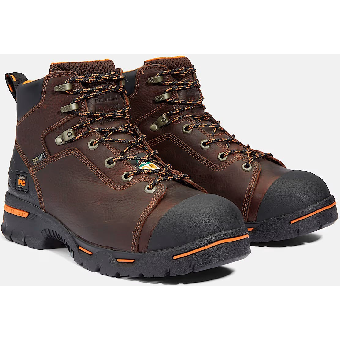 Timberland Pro Men's Endurance 6" Steel Toe WP Work Boot- Brown- TB152562214 - Overlook Boots