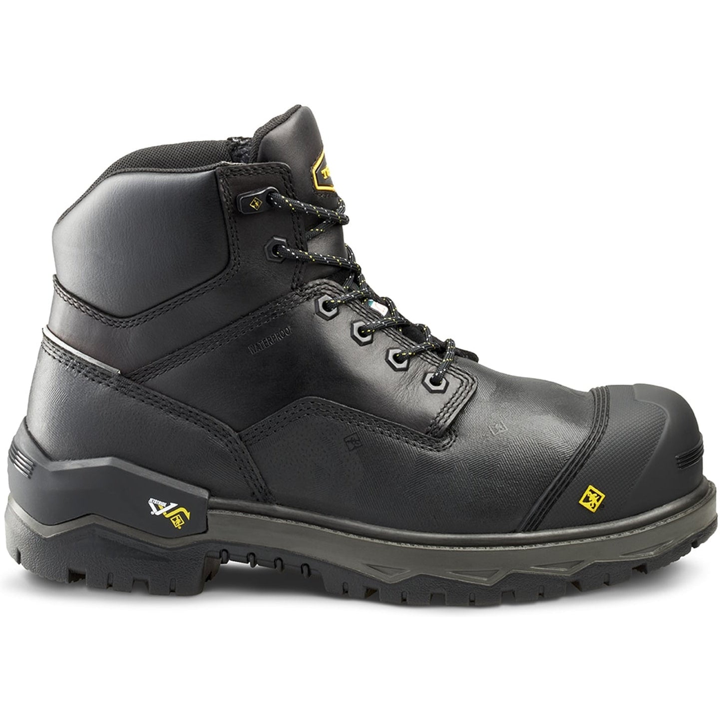 Terra Men's Gantry 6"  Nano Comp Toe WP  Work Boot -Black- 4T8VBK  - Overlook Boots