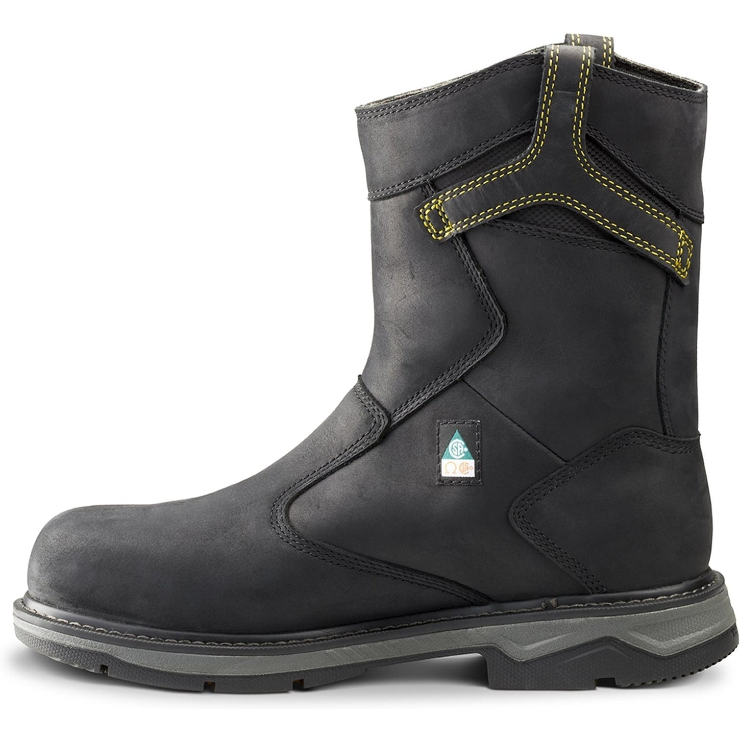 Terra Men's Patton AT Waterproof Pull-On Safety Work Boot -Black- 4TCBBK  - Overlook Boots