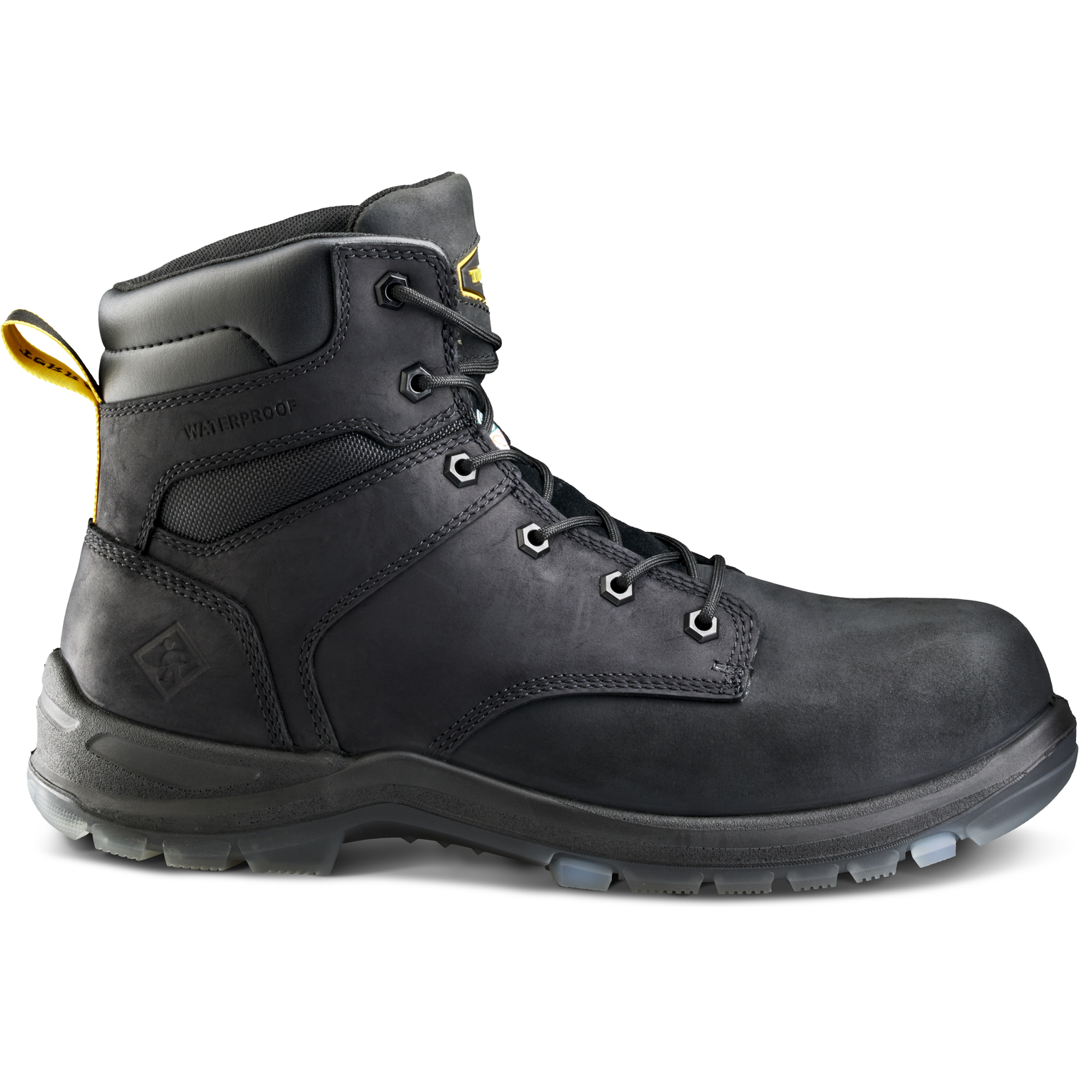 Terra Men's Byrne 6" Comp Toe WP Safety Work Boot- Black- 839BBK - Overlook Boots