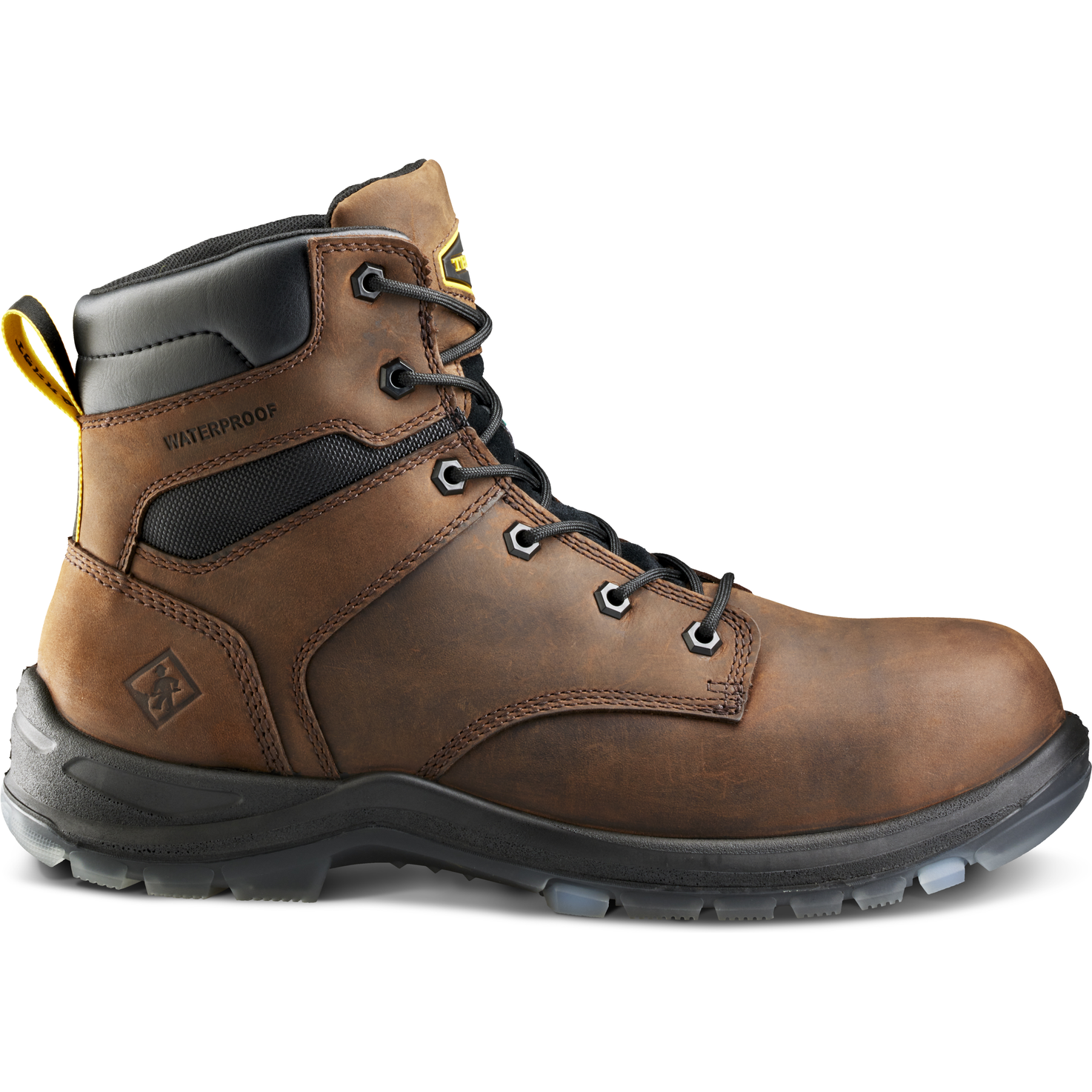 Terra Men's Byrne 6" Comp Toe WP Safety Work Boot- Brown- 839BDB - Overlook Boots