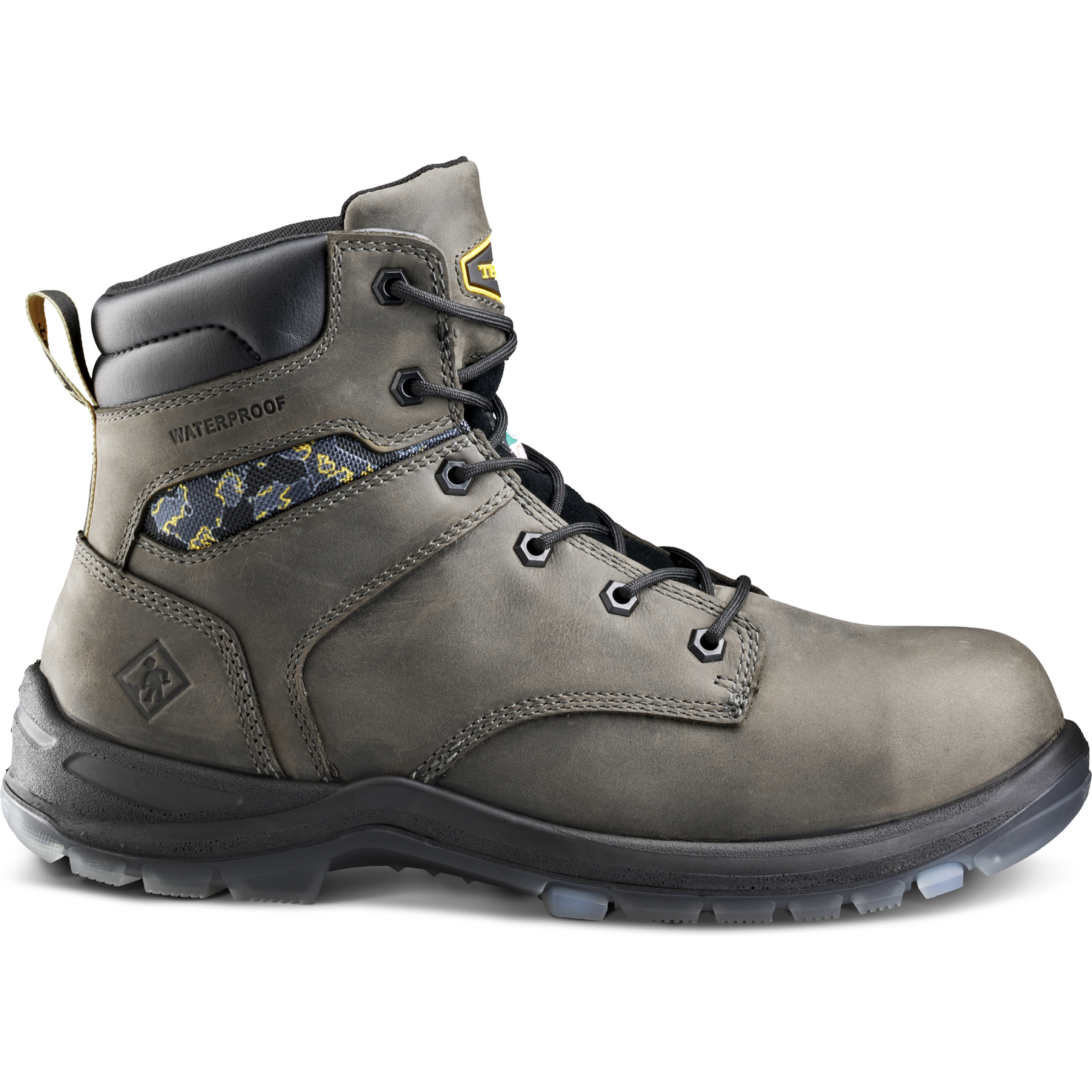 Terra Men's Byrne 6" Comp Toe WP Safety Work Boot- Gray- 839BGY - Overlook Boots