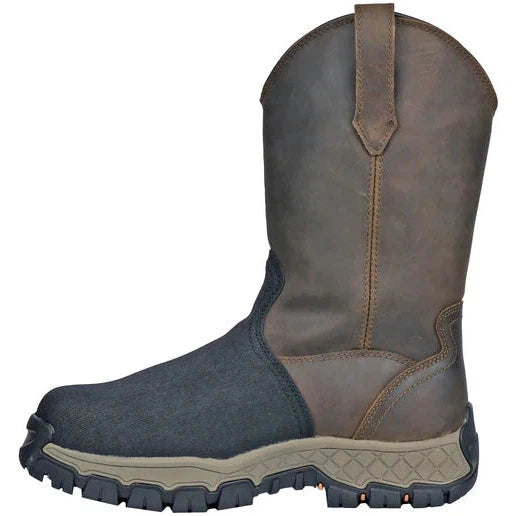 Hoss Men's Recon XRD 11" Composite Toe Met Guard Wellington Boot- Brown- 94031 - Overlook Boots