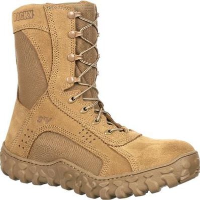 Rocky Men's S2V 8" Comp Toe USA Made Tactical Military Boot-Brown- RKC089  - Overlook Boots