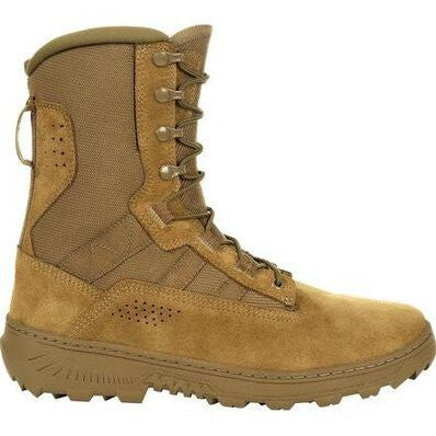 Rocky Men's Havoc Lightweight 8" Soft Toe Commercial Military Boot -Brown- RKC105  - Overlook Boots