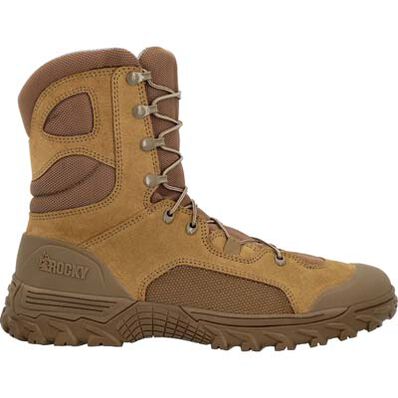 Rocky Men's Mountain Combat 8" Soft Toe Military Boot - Brown - RKC164 - Overlook Boots