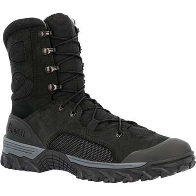 Rocky Men's Mountain Combat 8" Soft Toe Military Boot - Black - RKC165 8 / Medium / Black - Overlook Boots