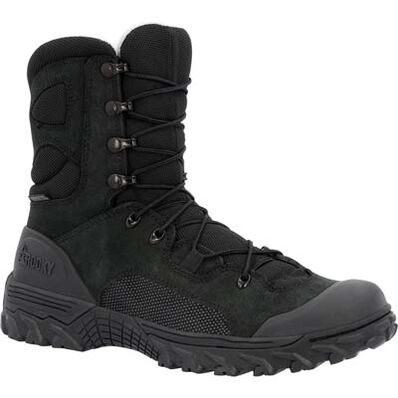 Rocky Men's Mountain Combat 8" Soft Toe WP Military Boot - Black - RKC181 8 / Medium / Black - Overlook Boots