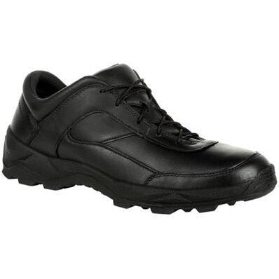 Rocky Men's Priority 3" Soft Toe Made in USA Duty Shoe- Black- RKD0042 6 / Medium / Black - Overlook Boots