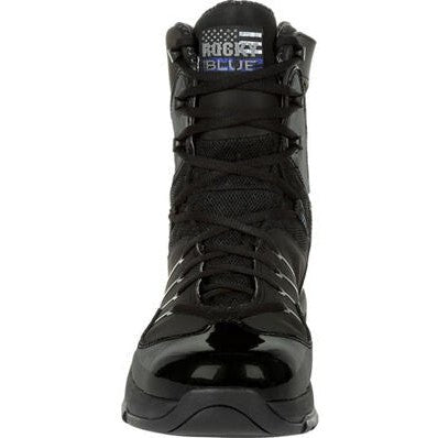 Rocky Men's Code Blue 8" Soft Toe Public Service Shoe -Black- RKD0084  - Overlook Boots