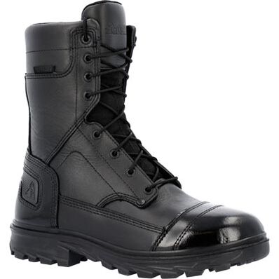 Rocky Men's Jump Pro 8" Soft Toe Waterproof Public Service Duty Boot - Black - RKD0120 8 / Medium / Black - Overlook Boots