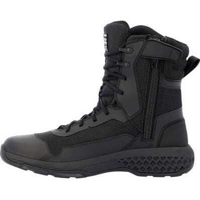 Rocky Men's Code Blue 8" Soft Toe Slip Resist Service Boot- Black- RKD0124 - Overlook Boots