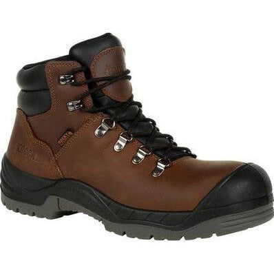 Rocky Women's Worksmart Comp Toe WP Work Boot -Brown- RKK0265 6 / Medium / Brown - Overlook Boots