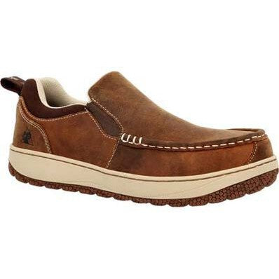 Rocky Men's Dry Strike Srx 3" CT Slip Resistant Work Shoe -Brown- RKK0464 8 / Medium / Brown - Overlook Boots