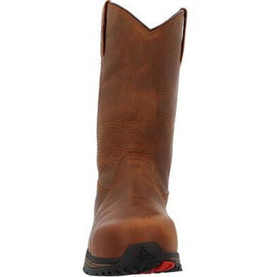 Rocky Men's Treadflex 11" Comp Toe WP Wellington Work Boot- Crazy Horse- RKK0469  - Overlook Boots