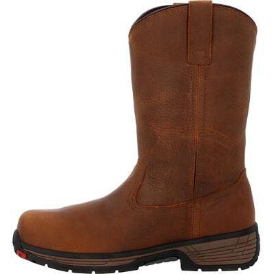 Rocky Men's Treadflex 11" Comp Toe WP Wellington Work Boot- Crazy Horse- RKK0469  - Overlook Boots