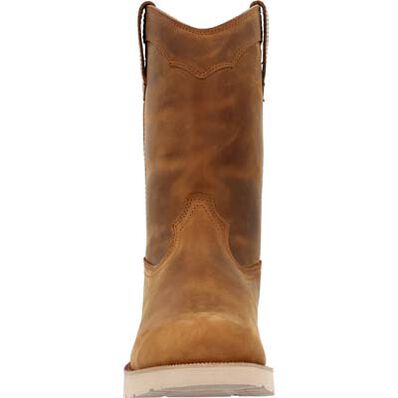 Rocky Men's Monocrepe Wedge 11" Soft Toe WP Work Boot- Crazy Horse- RKK0473  - Overlook Boots