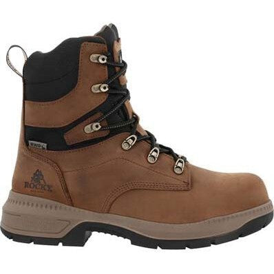 Rocky Men's Worksmart 8" Comp Toe WP Slip Resist Work Boot -Horse- RKK0482  - Overlook Boots