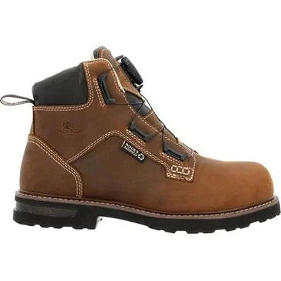 Rocky Men's Grindstone XTR BOA 6" Comp Toe WP Work Boot- Horse- RKK0493 - Overlook Boots