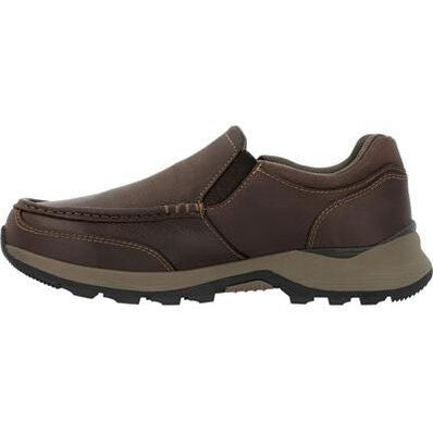 Rocky Men's Trophy Series 3" Soft Toe WP Slip On Outdoor Shoe - Brown- RKS0658  - Overlook Boots