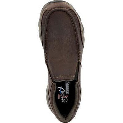 Rocky Men's Trophy Series 3" Soft Toe WP Slip On Outdoor Shoe - Brown- RKS0658  - Overlook Boots