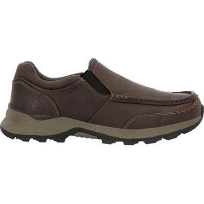 Rocky Men's Trophy Series 3" Soft Toe WP Slip On Outdoor Shoe - Brown- RKS0658  - Overlook Boots