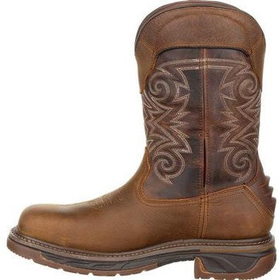 Rocky Men's Iron Skull 12" Comp Toe WP Western Boot -Brown- RKW0249  - Overlook Boots