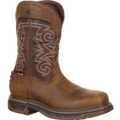 Rocky Men's Iron Skull 12" Comp Toe WP Western Boot -Brown- RKW0249 8 / Medium / Brown - Overlook Boots
