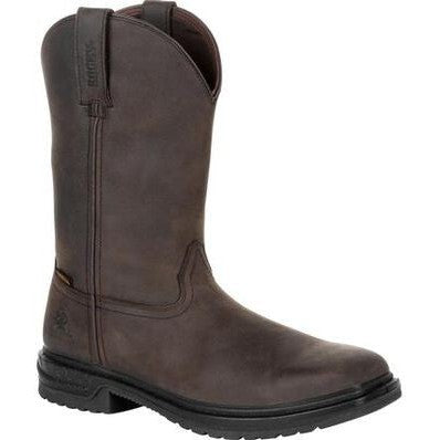 Rocky Men's Worksmart 11" Comp Toe WP Wellington Boot -Chocolate- RKW0276 7 / Medium / Brown - Overlook Boots